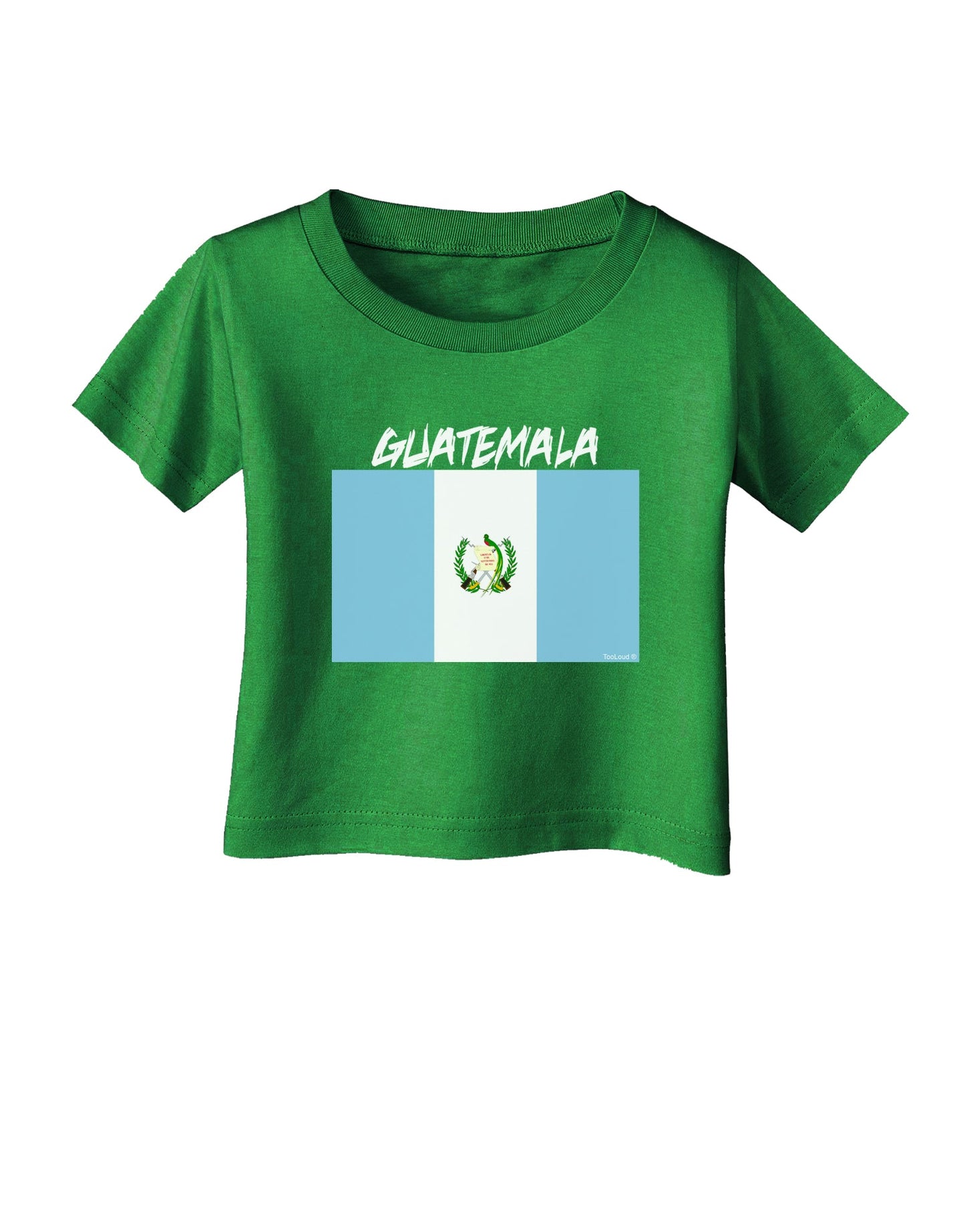 Guatamelan Flag Design Infant T-Shirt Dark by TooLoud-Infant T-Shirt-TooLoud-Clover-Green-06-Months-Davson Sales