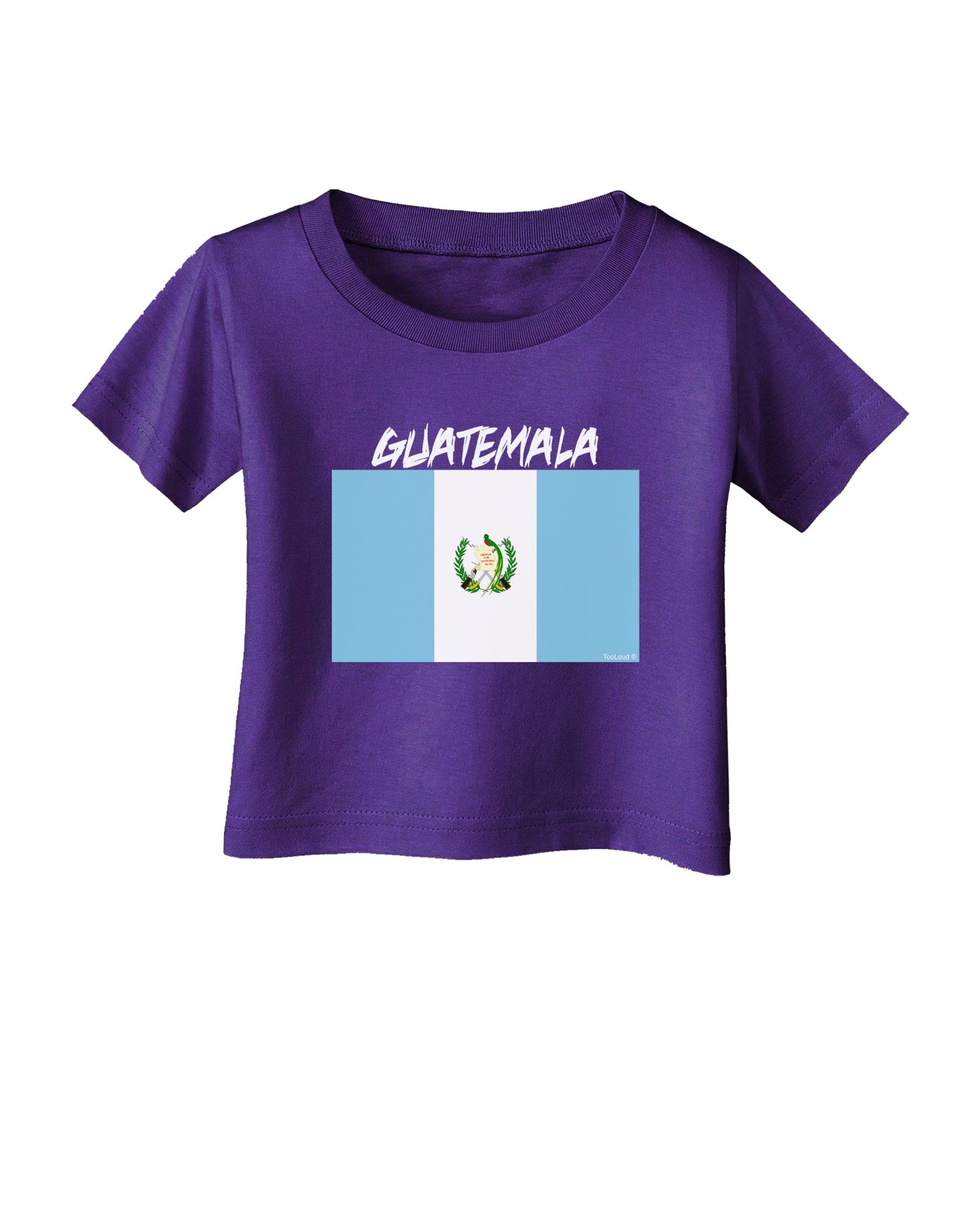 Guatamelan Flag Design Infant T-Shirt Dark by TooLoud-Infant T-Shirt-TooLoud-Purple-06-Months-Davson Sales