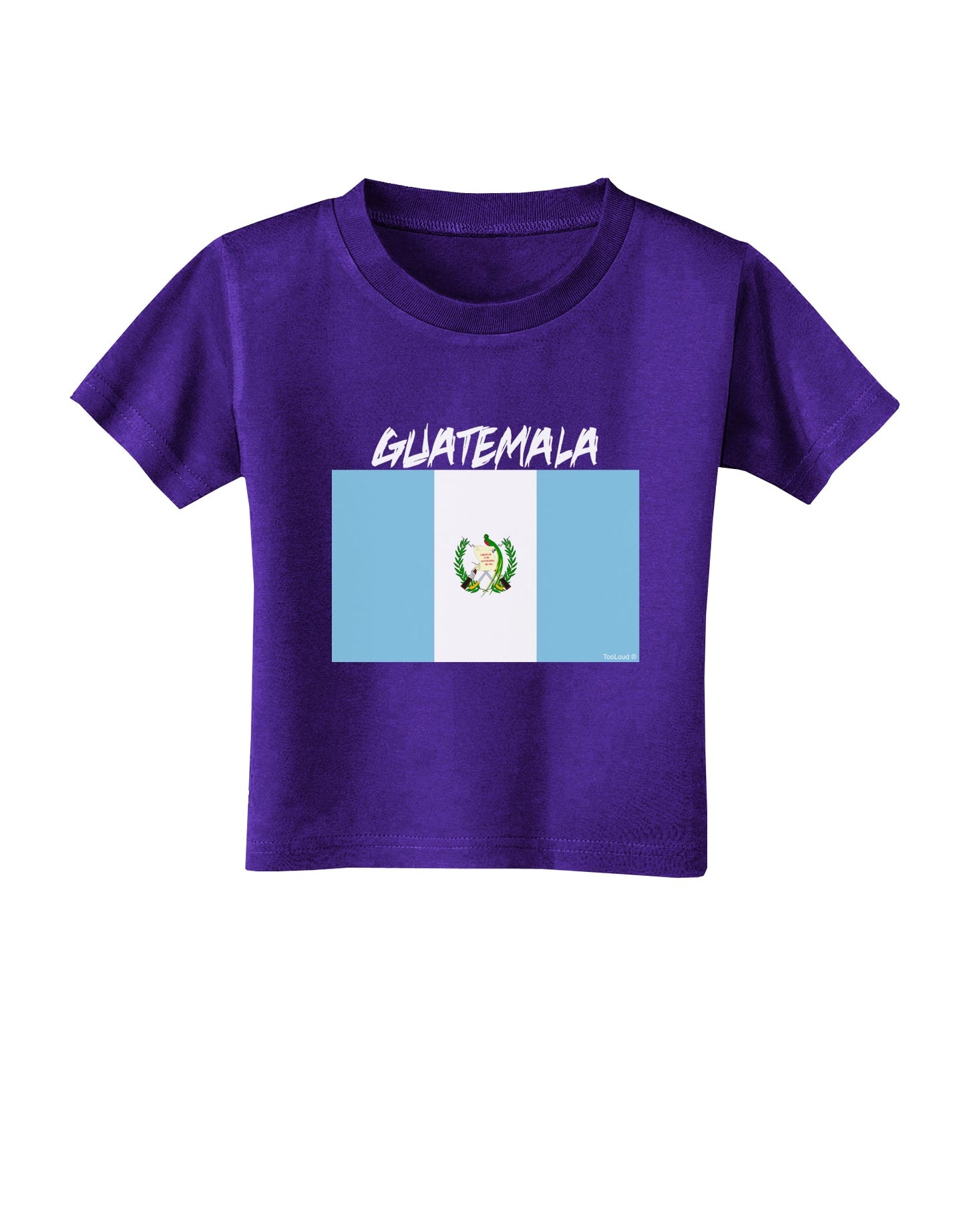 Guatamelan Flag Design Toddler T-Shirt Dark by TooLoud-Toddler T-Shirt-TooLoud-Purple-2T-Davson Sales