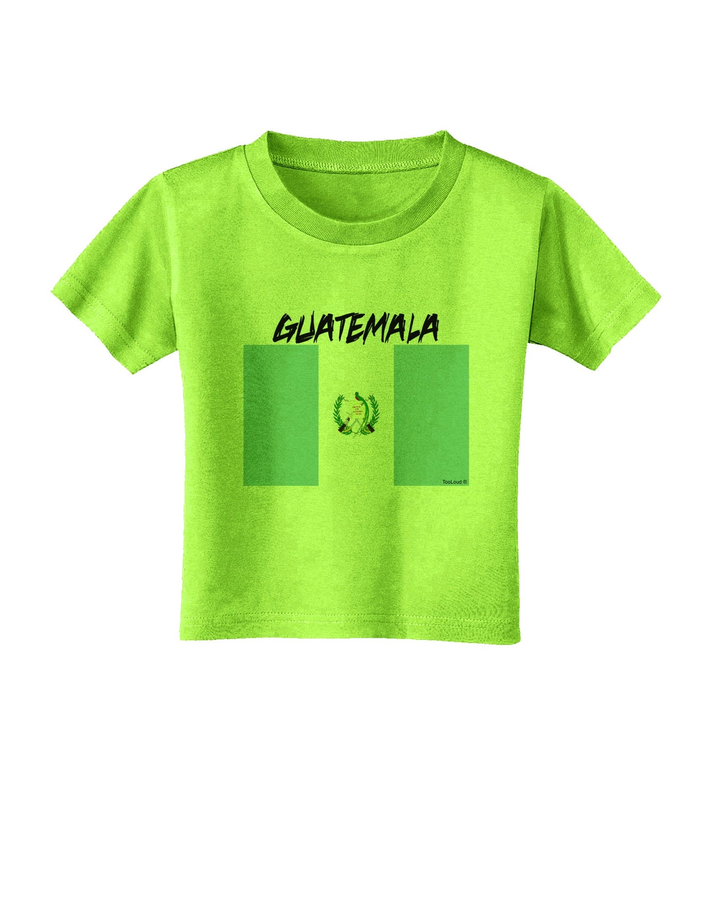 Guatamelan Flag Design Toddler T-Shirt by TooLoud-Toddler T-Shirt-TooLoud-Lime-Green-2T-Davson Sales