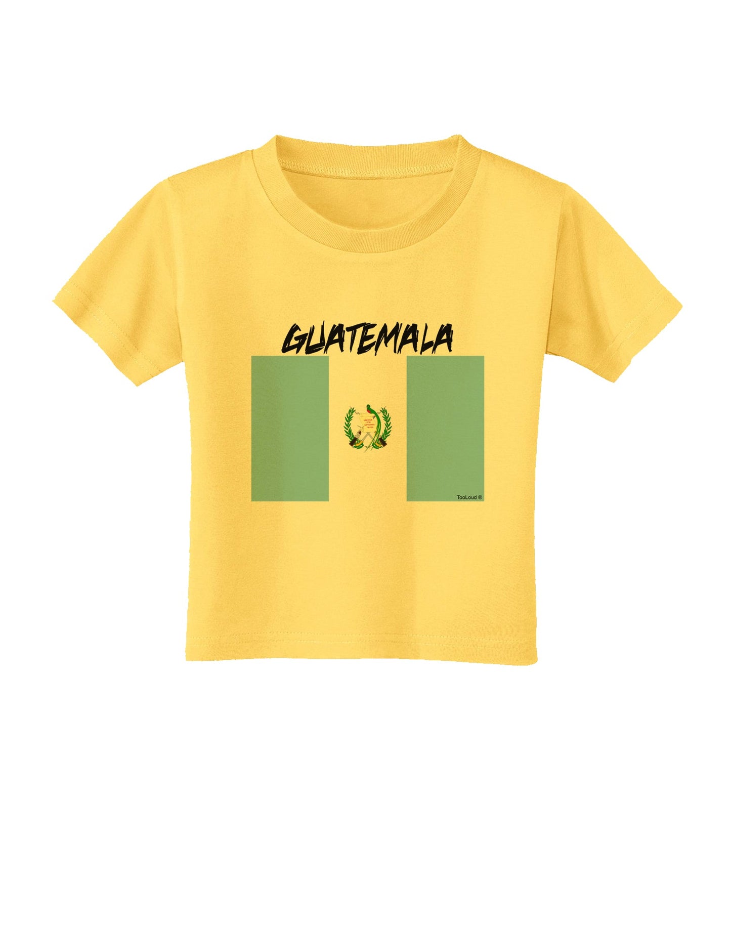 Guatamelan Flag Design Toddler T-Shirt by TooLoud-Toddler T-Shirt-TooLoud-Yellow-2T-Davson Sales