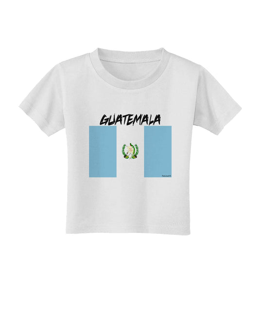 Guatamelan Flag Design Toddler T-Shirt by TooLoud-Toddler T-Shirt-TooLoud-White-2T-Davson Sales
