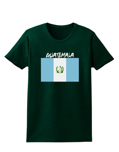 Guatamelan Flag Design Womens Dark T-Shirt by TooLoud-Womens T-Shirt-TooLoud-Forest-Green-Small-Davson Sales