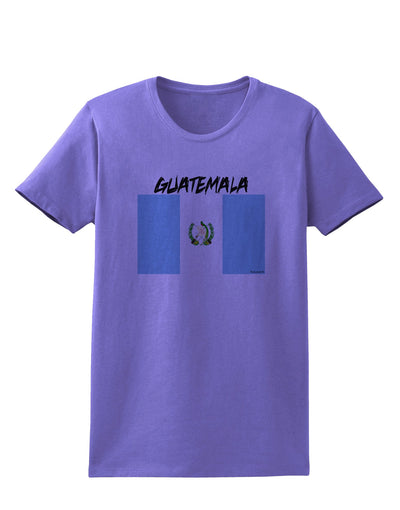 Guatamelan Flag Design Womens T-Shirt by TooLoud-Womens T-Shirt-TooLoud-Violet-X-Small-Davson Sales