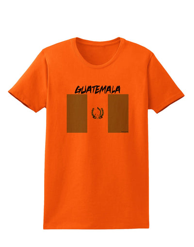 Guatamelan Flag Design Womens T-Shirt by TooLoud-Womens T-Shirt-TooLoud-Orange-X-Small-Davson Sales