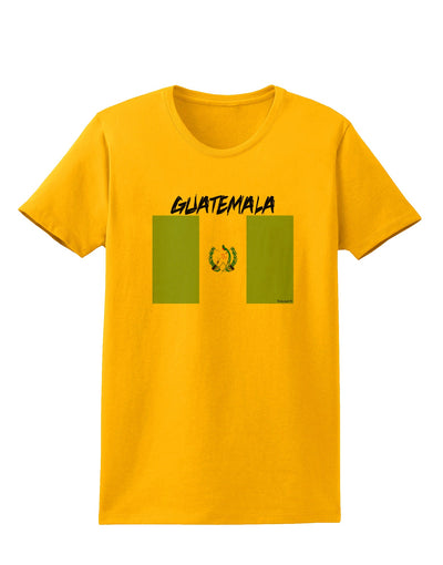 Guatamelan Flag Design Womens T-Shirt by TooLoud-Womens T-Shirt-TooLoud-Gold-X-Small-Davson Sales