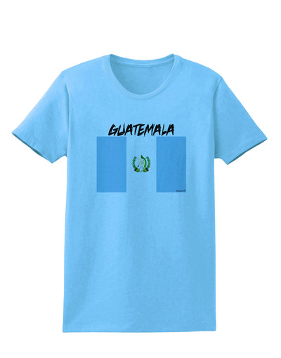 Guatamelan Flag Design Womens T-Shirt by TooLoud-Womens T-Shirt-TooLoud-Aquatic-Blue-X-Small-Davson Sales