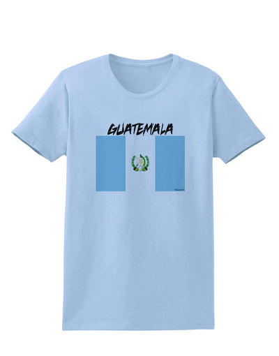 Guatamelan Flag Design Womens T-Shirt by TooLoud-Womens T-Shirt-TooLoud-Light-Blue-X-Small-Davson Sales