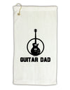 Guitar Dad Micro Terry Gromet Golf Towel 16 x 25 inch by TooLoud-Golf Towel-TooLoud-White-Davson Sales