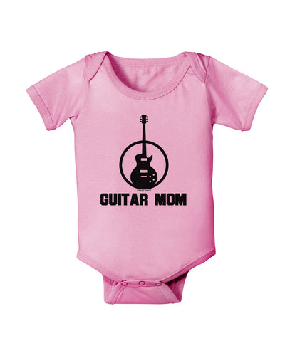 Guitar Mom - Mother's Day Design Baby Romper Bodysuit-Baby Romper-TooLoud-Light-Pink-06-Months-Davson Sales