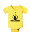 Guitar Mom - Mother's Day Design Baby Romper Bodysuit-Baby Romper-TooLoud-Yellow-06-Months-Davson Sales