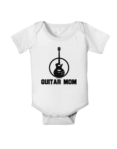 Guitar Mom - Mother's Day Design Baby Romper Bodysuit-Baby Romper-TooLoud-White-06-Months-Davson Sales