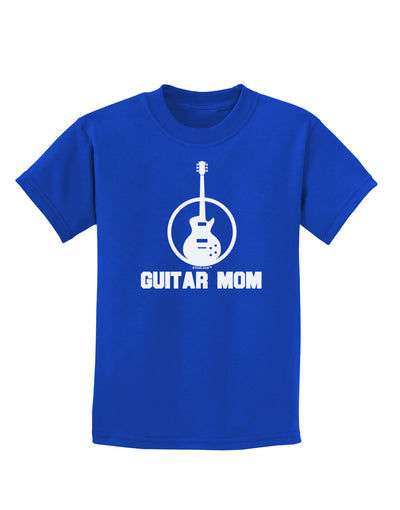 Guitar Mom - Mother's Day Design Childrens Dark T-Shirt-Childrens T-Shirt-TooLoud-Royal-Blue-X-Small-Davson Sales