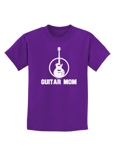 Guitar Mom - Mother's Day Design Childrens Dark T-Shirt-Childrens T-Shirt-TooLoud-Purple-X-Small-Davson Sales