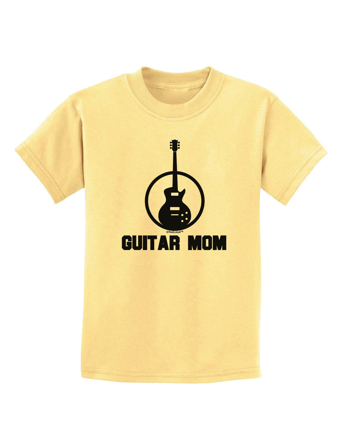 Guitar Mom - Mother's Day Design Childrens T-Shirt-Childrens T-Shirt-TooLoud-Daffodil-Yellow-X-Small-Davson Sales