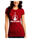 Guitar Mom - Mother's Day Design Juniors Crew Dark T-Shirt-T-Shirts Juniors Tops-TooLoud-Red-Juniors Fitted Small-Davson Sales