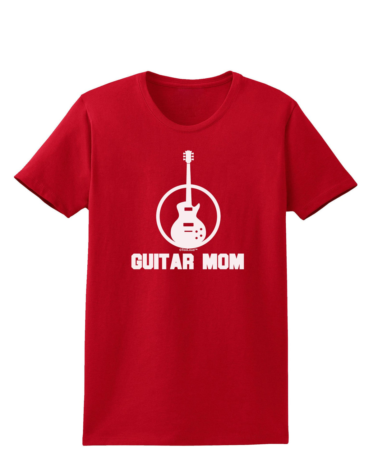 Guitar Mom - Mother's Day Design Womens Dark T-Shirt-TooLoud-Red-X-Small-Davson Sales