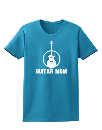 Guitar Mom - Mother's Day Design Womens Dark T-Shirt-TooLoud-Turquoise-X-Small-Davson Sales