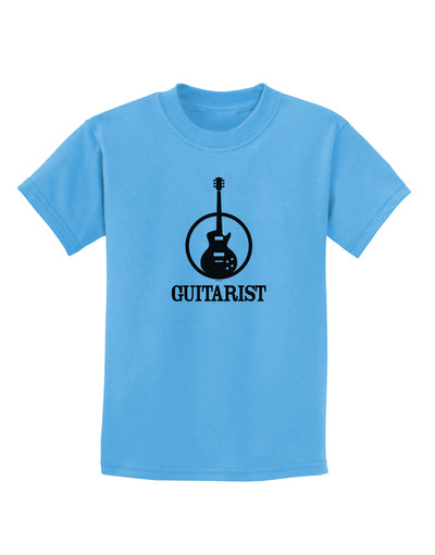 Guitarist Childrens T-Shirt-Childrens T-Shirt-TooLoud-Aquatic-Blue-X-Small-Davson Sales