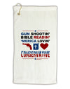 Gun Shootin' Conservative Micro Terry Gromet Golf Towel 11&#x22;x19-Golf Towel-TooLoud-White-Davson Sales