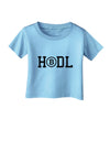 HODL Bitcoin Infant T-Shirt-Infant T-Shirt-TooLoud-Aquatic-Blue-06-Months-Davson Sales