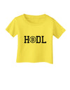 HODL Bitcoin Infant T-Shirt-Infant T-Shirt-TooLoud-Yellow-06-Months-Davson Sales