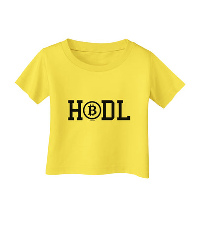 HODL Bitcoin Infant T-Shirt-Infant T-Shirt-TooLoud-Yellow-06-Months-Davson Sales