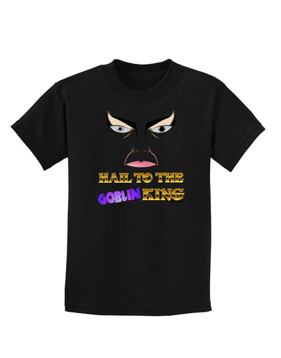 Hail to the Goblin King Childrens Dark T-Shirt-Childrens T-Shirt-TooLoud-Black-X-Small-Davson Sales