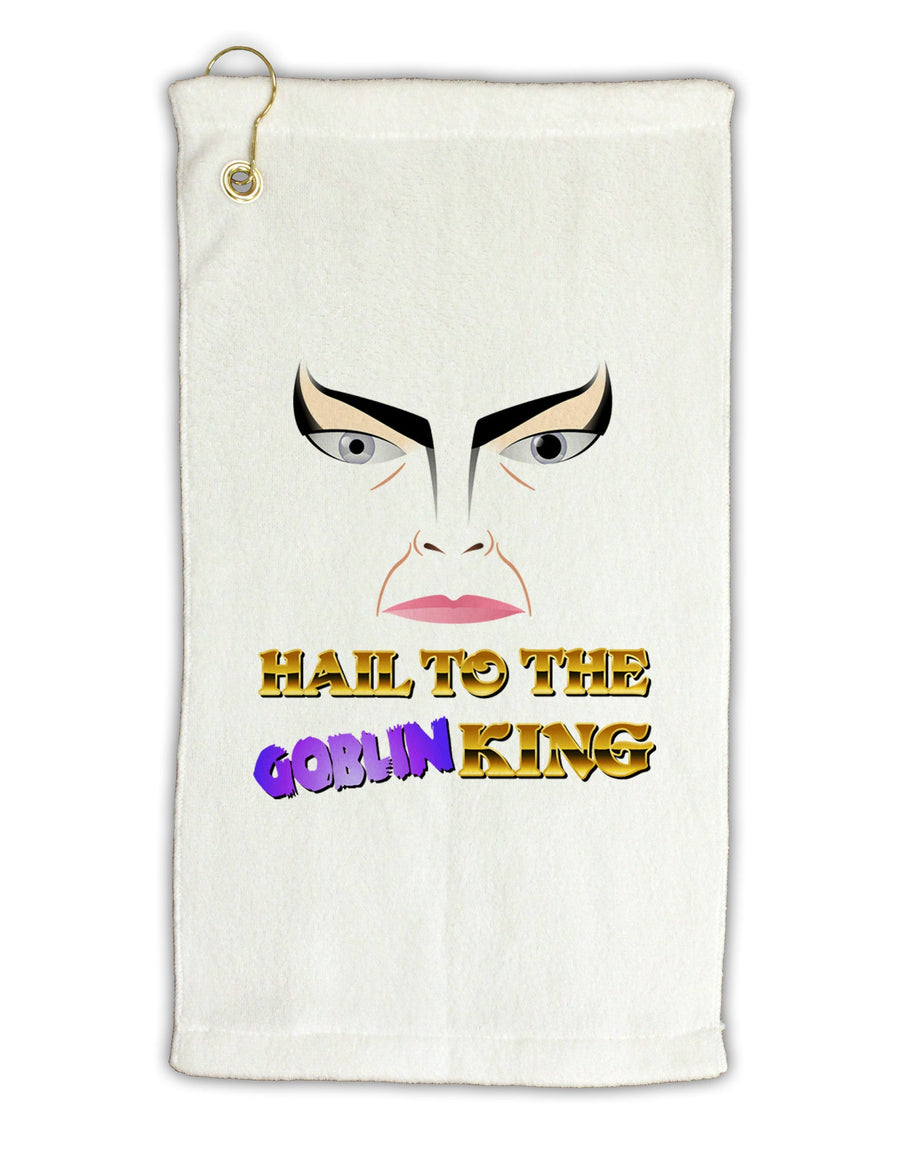 Hail to the Goblin King Micro Terry Gromet Golf Towel 11&#x22;x19-Golf Towel-TooLoud-White-Davson Sales