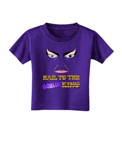 Hail to the Goblin King Toddler T-Shirt Dark-Toddler T-Shirt-TooLoud-Purple-2T-Davson Sales