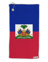 Haiti Flag AOP Micro Terry Gromet Golf Towel 15 x 22 Inch All Over Print-Golf Towel-TooLoud-White-Davson Sales