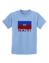 Haiti Flag Childrens T-Shirt-Childrens T-Shirt-TooLoud-Light-Blue-X-Small-Davson Sales