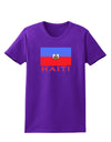 Haiti Flag Dark Womens Dark T-Shirt-TooLoud-Purple-X-Small-Davson Sales