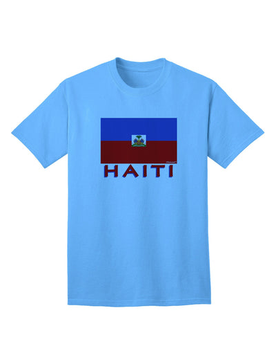 Haiti Flag Inspired Adult T-Shirt - A Patriotic Fashion Statement-Mens T-shirts-TooLoud-Aquatic-Blue-Small-Davson Sales