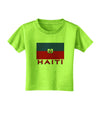 Haiti Flag Toddler T-Shirt-Toddler T-Shirt-TooLoud-Lime-Green-2T-Davson Sales