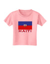 Haiti Flag Toddler T-Shirt-Toddler T-Shirt-TooLoud-Candy-Pink-2T-Davson Sales