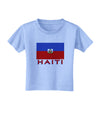 Haiti Flag Toddler T-Shirt-Toddler T-Shirt-TooLoud-Aquatic-Blue-2T-Davson Sales