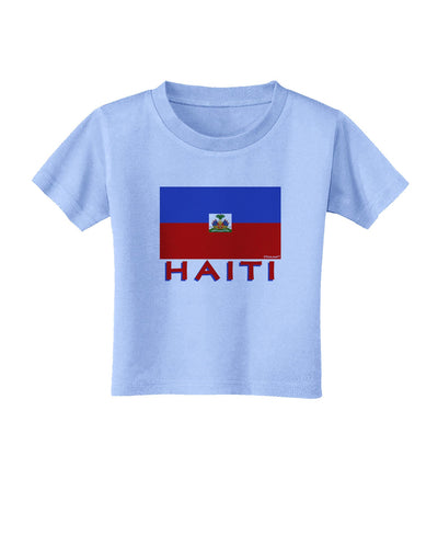 Haiti Flag Toddler T-Shirt-Toddler T-Shirt-TooLoud-Aquatic-Blue-2T-Davson Sales