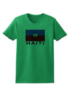 Haiti Flag Womens T-Shirt-Womens T-Shirt-TooLoud-Kelly-Green-X-Small-Davson Sales