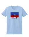 Haiti Flag Womens T-Shirt-Womens T-Shirt-TooLoud-Light-Blue-X-Small-Davson Sales