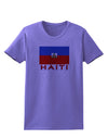 Haiti Flag Womens T-Shirt-Womens T-Shirt-TooLoud-Violet-X-Small-Davson Sales