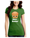 Half Baked Cute Roll Juniors Crew Dark T-Shirt-T-Shirts Juniors Tops-TooLoud-Kiwi-Green-Juniors Fitted Small-Davson Sales