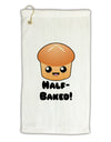 Half Baked Cute Roll Micro Terry Gromet Golf Towel 11&#x22;x19-Golf Towel-TooLoud-White-Davson Sales