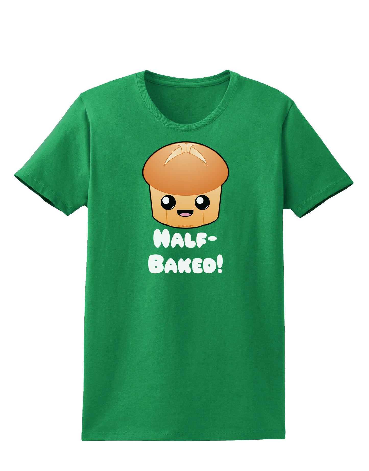 Half Baked Cute Roll Womens Dark T-Shirt-TooLoud-Kelly-Green-X-Small-Davson Sales