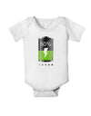 Half Energy 50 Percent Baby Romper Bodysuit-Baby Romper-TooLoud-White-06-Months-Davson Sales