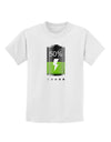 Half Energy 50 Percent Childrens T-Shirt-Childrens T-Shirt-TooLoud-White-X-Small-Davson Sales