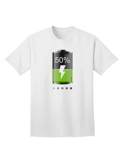 Half Energy 50 Percent Premium Adult T-Shirt Collection-Mens T-shirts-TooLoud-White-Small-Davson Sales