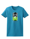 Half Energy 50 Percent Womens Dark T-Shirt-TooLoud-Turquoise-X-Small-Davson Sales