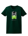 Half Energy 50 Percent Womens Dark T-Shirt-TooLoud-Forest-Green-Small-Davson Sales