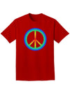 Halftone Peace Adult Dark T-Shirt-Mens T-Shirt-TooLoud-Red-Small-Davson Sales